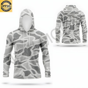 Sweat à capuche de pêche tactique camouflage pour homme UPF50+ Séchage rapide Léger Manches longues Design personnalisé Vêtements de pêche en plein air - Product Image 6