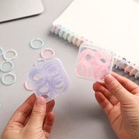 Cierre de bobina de encuadernación de hojas sueltas de color transparente Anillo perforado de plástico Carpeta de archivos extraíble con hebilla de anillo