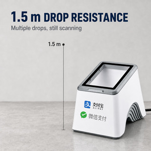 Lecteur de codes QR de bureau <span class=keywords><strong>pour</strong></span> <span class=keywords><strong>la</strong></span> vérification des médicaments, scanner USB 2D avec précision de 3,9 mil et lecture double du code sur écran - Product Image 3