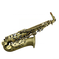 Eastern Music Brand Antique Bronze Finish Brass Body Eb Alto Saxophone Rust Resistant for Students Beginners Professional