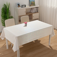 Nappe rectangulaire jetable en PVC tissé, imperméable, résistante à l'huile et à la chaleur RNPT