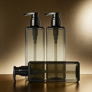 Bouteilles de shampoing, après-shampoing, <span class=keywords><strong>gel</strong></span> <span class=keywords><strong>douche</strong></span> et lotion écologiques et biodégradables, 500 ml, rechargeables, carrées, couleur personnalisée, pompe en plastique pour cheveux - Product Image 3