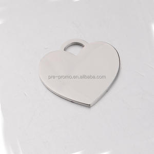 مخصص بالجملة ديي فارغة الفولاذ المقاوم للصدأ القلب الكلب العلامة - Product Image 1