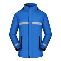Veste coupe-vent imperméable unisexe en polaire épaisse pour l'hiver, idéale pour le travail en extérieur, vente en gros