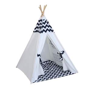 Tente de jeu pour enfants en toile de coton naturelle, château de jeu pour enfants en bas âge, maison de jeu intérieure pour enfants, salle de jeu pour enfants - Product Image 1