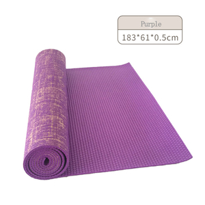 Xu hướng sản phẩm tập thể dục chống trượt Yoga Mat sinh thái thân thiện tùy chỉnh có thể gập lại PVC + đay không trượt Yoga Mat biểu tượng tùy chỉnh - Product Image 3