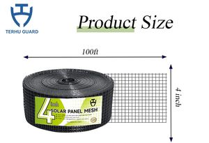 4 inch zonnepaneel vogelnet 1/2''x1/2'' PVC gecoat gelast draadgaas vogelnest fysiek blokkeerend vogelnet voor zonnepaneel - Product Image 3