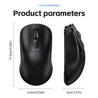 T-WOLF Q3 2.4G Mouse Optik Nirkabel 4D Portabel Isi Ulang Ergonomis Nirkabel BT Mouse Komputer Kantor untuk Laptop Desktop