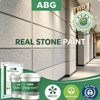 Peinture anti-carbone à base de pierre avec mélange de grains multi-tons pour les murs extérieurs des bâtiments de bureaux modernes
