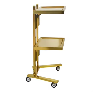 Stainless steel beauty and hair salon <b>trolley</b> hair salon <b>cart</b> hairdressing <b>tools</b> vehicle hair cutting folding special perming - Product Image 2