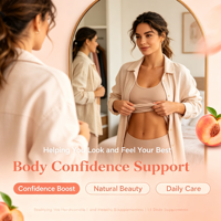 Gummies BBL Naturelles pour l'Augmentation des Hanches et des Fesses avec Collagène, Peptides, Acide Hyaluronique, Vitamines C et E pour l'Élasticité de la Peau et des Fessiers