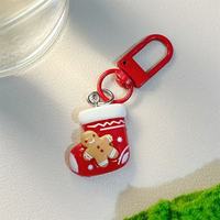 Porte-clés de Noël Chibi Cartoon, renne mignon, pendentif de sac à dos Père Noël, bonhomme de neige amusant
