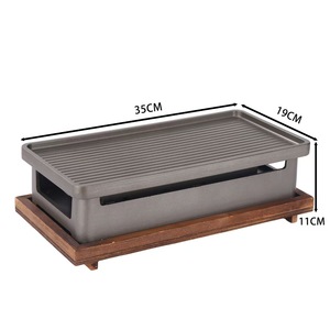 Plaque de cuisson en alliage <span class=keywords><strong>d</strong></span>'aluminium, plaque de rôtissage intérieure, facile à nettoyer, barbecue au charbon de bois pour restaurant - Product Image 2