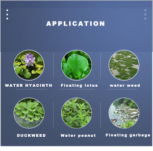 नदी सफाई उपकरण पूरे स्वचालित नदी कचरा सफाई नाव जलीय खरपतवार की सफाई - Product Image 2