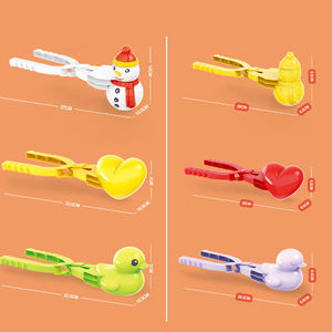 Kit d'outils pour faire des boules de neige, activités hivernales en plein air, bataille de boules de neige, deux tailles, forme de bonhomme de neige, cœur, canard, jouet à neige pour enfants - Product Image 6