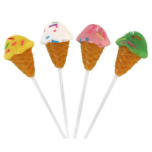 OEM Halal/Kosher Arco Iris Multicolor helado piruleta sabor afrutado caramelo duro bombones En Gros muestra gratis - Product Image 4