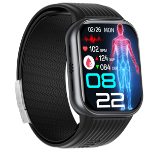 ERON TK67 Nuovo <span class=keywords><strong>Smartwatch</strong></span> Pneumatico per il Monitoraggio della Pressione Sanguigna, Chiamate BT, Monitoraggio Frequenza Cardiaca e SpO2 per Uomini e Donne - Product Image 1