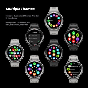 สมาร์ทวอทช์รุ่นใหม่ปี 2025 สำหรับผู้ชาย หน้าจอ AMOLED 1.43 นิ้ว พร้อม GPS สำหรับกีฬากลางแจ้ง ชิปเซ็ต ATS3085L กันน้ำ 3ATM สายซิลิโคน - Product Image 5