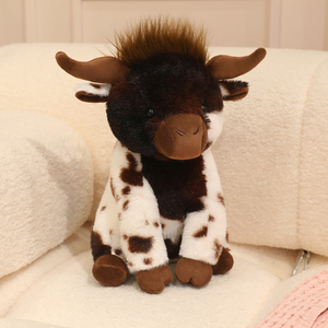 ตุ๊กตาวัวน่ารัก นุ่มนิ่ม ชุด 4 ชิ้น ของเล่นตุ๊กตาสำหรับเด็กชายและเด็กหญิง ของขวัญสุดเพอร์เฟกต์สำหรับคริสต์มาส วันเกิด และวันวาเลนไทน์ - Product Image 6