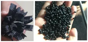 Siyah yumuşak plastik hammadde pvc sızdırmazlık bandı bileşik granüller