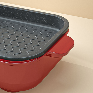 Four à griller électrique multifonctionnel marmite électrique domestique four à griller électrique antiadhésif sans fumée shabu un pot - Product Image 5