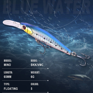 เหยื่อตก<span class=keywords><strong>ปลา</strong></span>ปลอมแบบแข็ง เหยื่อจมน้ำ รูปทรง<span class=keywords><strong>ปลา</strong></span>ขนาดเล็ก สำหรับตก<span class=keywords><strong>ปลา</strong></span>แซลมอน ซานเดอร์ <span class=keywords><strong>ปลา</strong></span>กะพง ตก<span class=keywords><strong>ปลา</strong></span>ทะเล ตก<span class=keywords><strong>ปลา</strong></span>จากเรือ เหยื่อว่ายน้ำ สำหรับ<span class=keywords><strong>ปลา</strong></span>ทะเล - Product Image 1