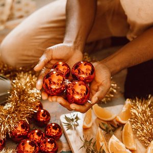 Juego de Adornos Navideños de Bolas de 6 cm y 8 cm, Bolas de Plástico Irrompibles, Decoración Navideña Personalizada, Adornos de Navidad para Fiestas en Casa - Product Image 6