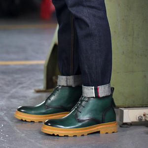Mychonly, nuevo diseño, calidad de moda, botas <span class=keywords><strong>Chelsea</strong></span> para hombre, zapatos de cuero para el desierto para hombre - Product Image 6