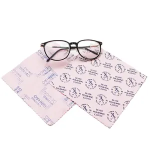 Custom Logo Printing nano fiber cloth Microfiber Screen Eyeglass Sunglass Lens Eye Glasses Wiping Cleaning Cloth