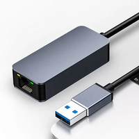 Adaptador de Red USB 3.0 a RJ45 2.5G, Conversor de Red Cableada de 2500Mbps, Hub de Red LAN para Win7/8/10 MAC, Adaptador para PC y Laptop