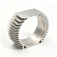 Boîtier de dissipateur thermique en aluminium extrudé carré, acier inoxydable, usiné CNC, pour moteur servo, automatisation et équipement EV