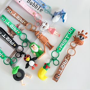 Dễ thương nhất cho phim hoạt hình mới phim hoạt hình cao su hình Keychain đồ chơi <span class=keywords><strong>Key</strong></span> Tag cho túi đồ trang sức chìa khóa xe phụ kiện - Product Image 6