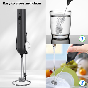 Fouet à double couche rechargeable de type C, mousseur à lait, batteur à œufs portatif, mousseur à lait électrique - Product Image 3