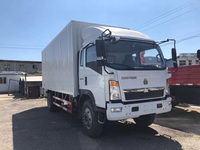 Sinotruk 4x2 Van Cargo Box 6 Pneus 4x2 5 8 10 12T Camion Cargo Léger avec Porte Élévatrice Hydraulique