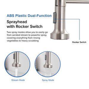 <span class=keywords><strong>Rubinetto</strong></span> da Cucina a 3 Vie in Acciaio Inox con Purificazione dell'<span class=keywords><strong>Acqua</strong></span> Calda e Fredda e Doccetta Estraibile <span class=keywords><strong>per</strong></span> Hotel e Cucine - Product Image 6