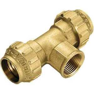 Raccord en T femelle COBRA 25X3/4X25 connecteur de tuyau en laiton en plastique haute pression pour plomberie verre de vue à Surface lisse - Product Image 1