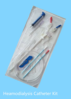 Fournitures médicales Kit de cathéter d'hémodialyse Cathéter de dialyse à double lumière 12Fr