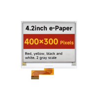 Módulo de Pantalla de Tinta Electrónica Microtech de 4.2 Pulgadas, 400x300 SPI, Bajo Consumo, 4 Colores, con Área Activa de 84.8x63.6mm para Supermercados (ESL)