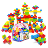 Bloques de Construcción de Plástico Educativos para Niños, Piezas Grandes, para el Desarrollo Temprano, Juego de Construcción DIY