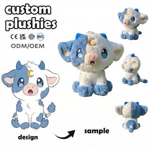 Fabricant de jouets en peluche personnalisés : Vache en peluche, marionnettes à main, jouets abordables, tigre, poupée personnalisée de 10 cm pour parcs d'attractions et expériences équestres - Product Image 1
