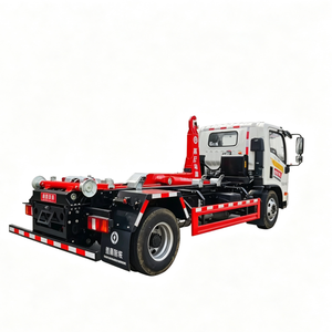Nuevo camión de basura con sistema hidráulico de elevación de gancho 4x2, tipo automático, para carga de basura, camión de basura con brazo de gancho HOWO en venta - Product Image 1