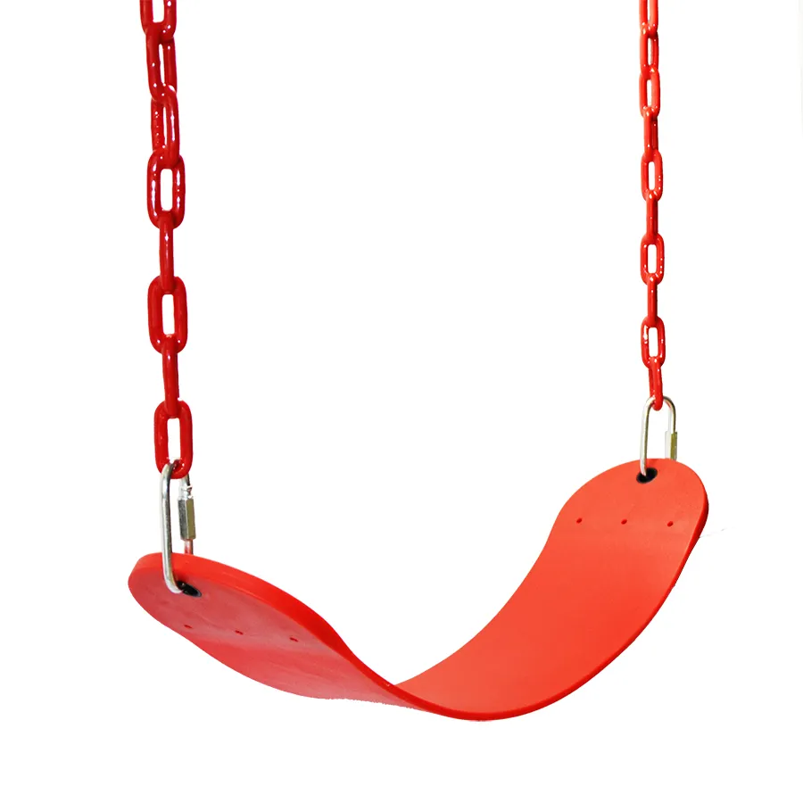 Asiento oscilante de goma Eva para niños, cinturón de cadenas recubiertas de plástico resistente para exteriores/interiores