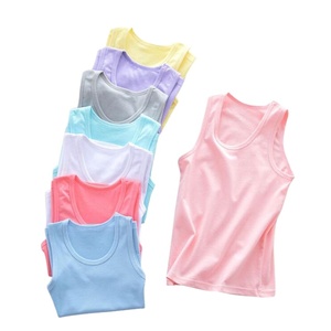 Wholesale kids <strong>crochet</strong> tutu tops summer <strong>boys</strong> tank top 100% cotton kids <strong>vest</strong> - Product Image 1