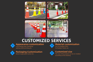 राजमार्ग पोस्ट ढहने वाले डेलीनेरेटर सुरक्षा और बाधाओं नारंगी निर्माण छोटे यातायात बिक्री के लिए कोई पार्किंग शंकु नहीं - Product Image 2