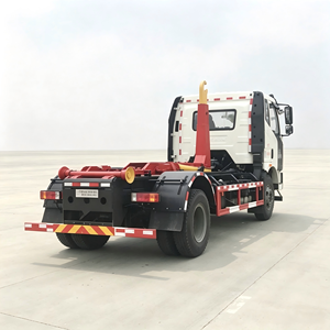 Camion benne à bras articulé FAW Jiefang de fabrication chinoise, camion à ordures multi-conteneurs à levage par crochet, alimenté au diesel pour l'élimination des déchets - Product Image 2