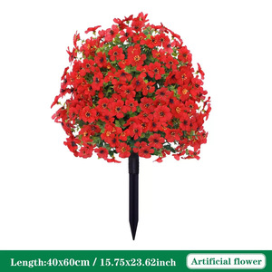 ดอกไม้ประดิษฐ์ทรงกลมสีม่วง จินเหอ ทำจากโพลีเอสเตอร์ สำหรับตกแต่งพื้น น้ำหนัก 300 กรัม - Product Image 4