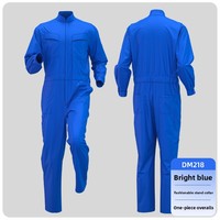 Combinaison de travail pour homme en polyester uni, certifiée CE, haute visibilité, anti-boulochage, avec détection des aiguilles, impression UV, printemps-automne