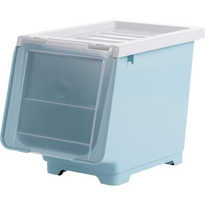 <b>Clothes</b> <b>Storage</b> Boxes Rectangle Side Opening Transparent Large Capacity Dustproof Wardrobe Organizer - Product Image 5