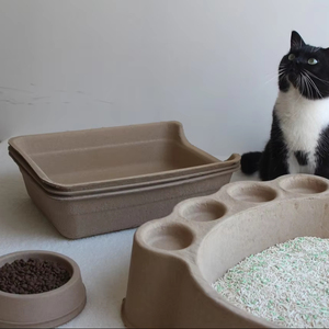 Litière pour chat jetable Melody OEM en forme de patte de chat, capacité 33L, écologique, facile à nettoyer, pour voyage, intérieur et extérieur - Product Image 1