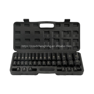 35pcs 1/2 Inch Impact <strong>Socket</strong> <strong>Set</strong> with Hard Case Customizable Plastic Box &amp; Handles Cr-Mo Material OEM Wrench <strong>Set</strong> - Product Image 4